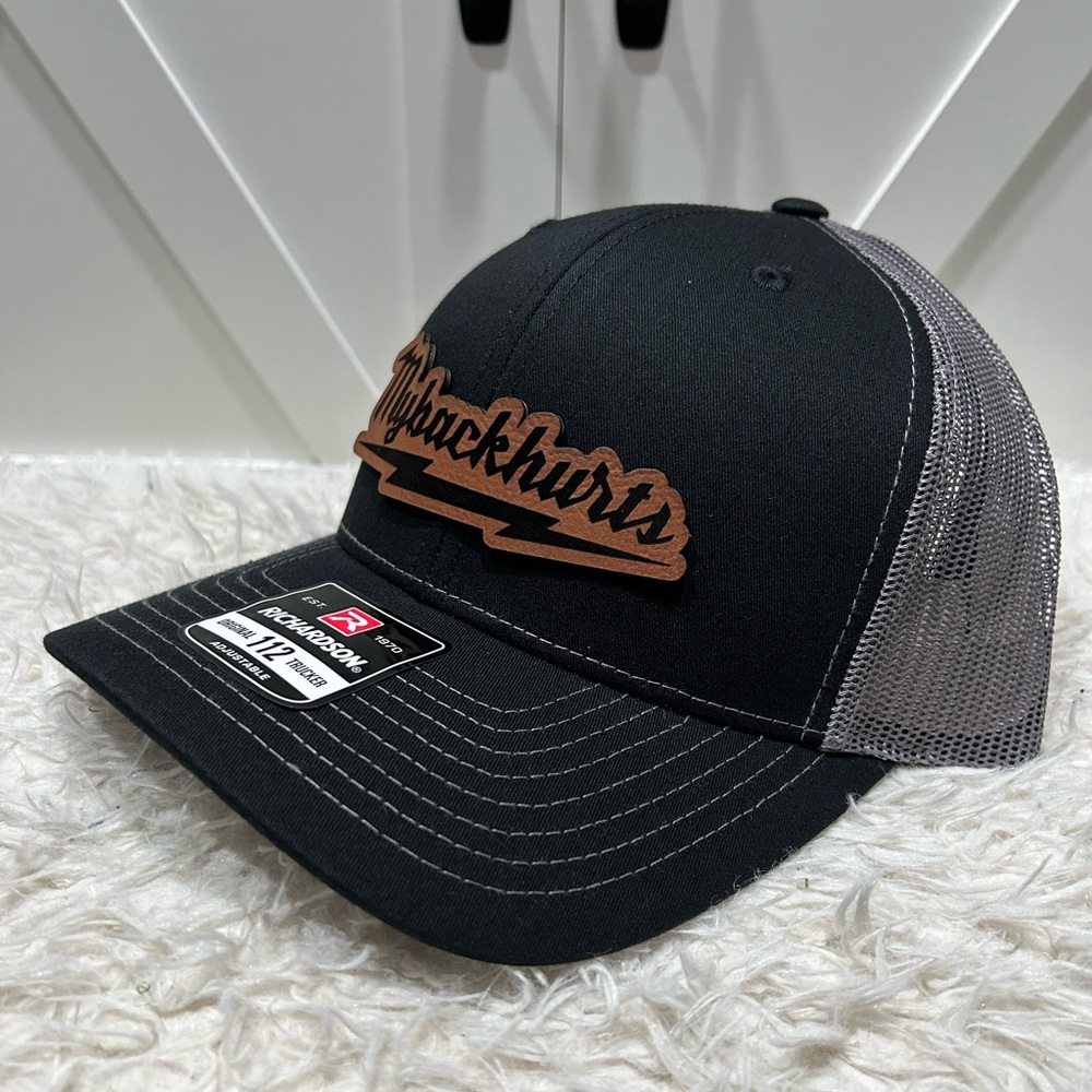 My Back Hurts Laser Engraved Trucker Richardson 112 Hat.